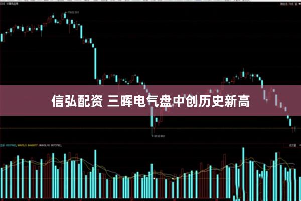 信弘配资 三晖电气盘中创历史新高
